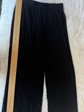 Chico's Black Wide-Leg Lounge Pants